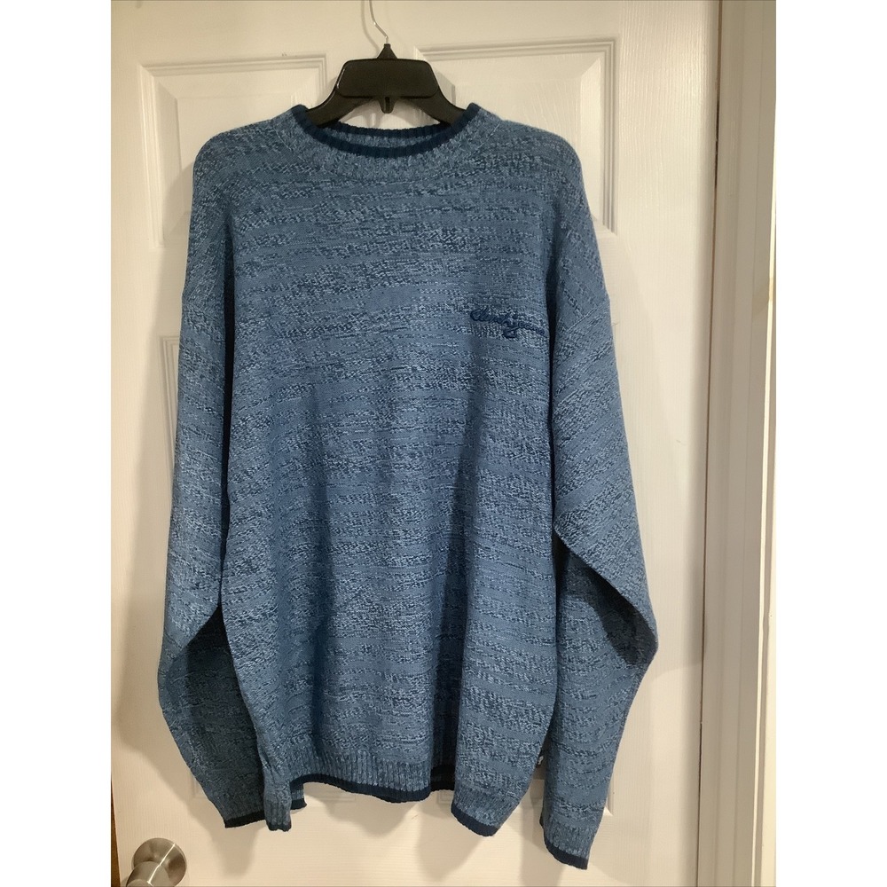 Clench Jeans Essential Elements Mens High Neck  Sweater Sz XL Blue